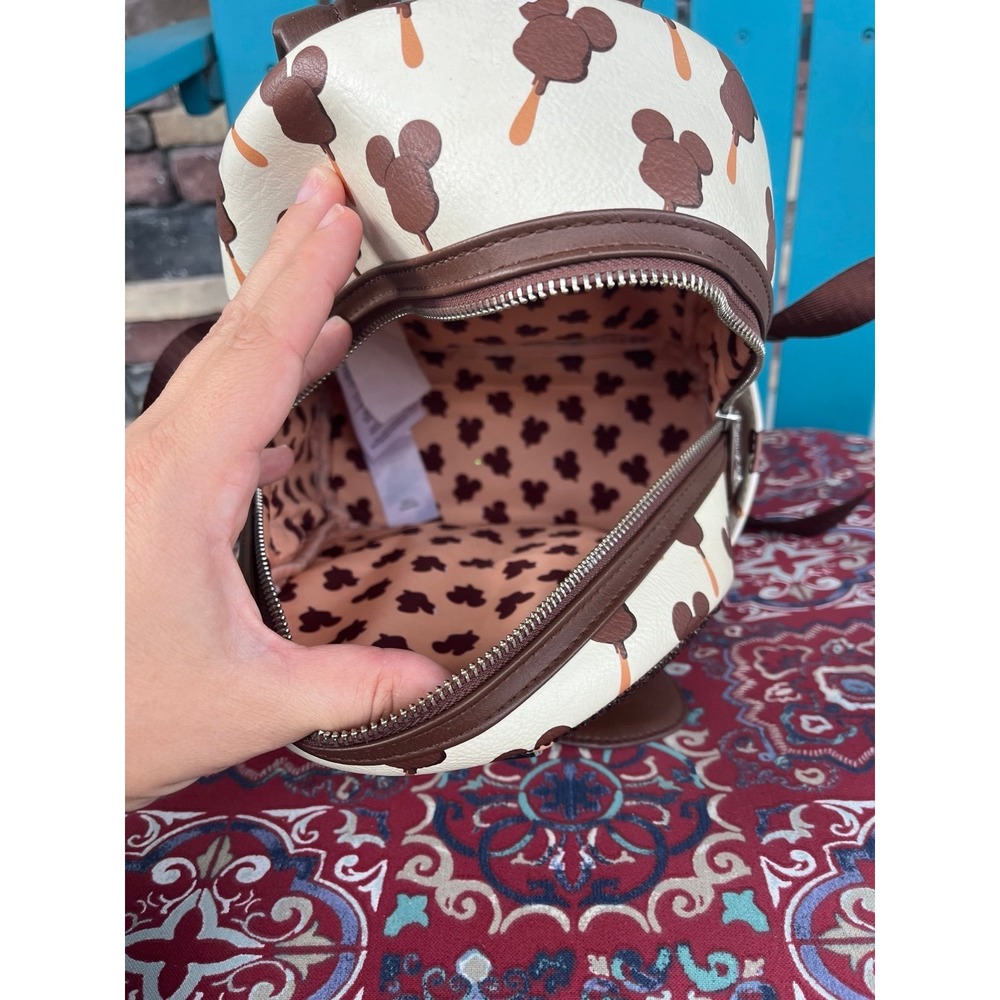 LIMITED Custom Gems Disney Parks Mickey Ice Cream Bar Loungefly Mini Backpack - Picture 5 of 10